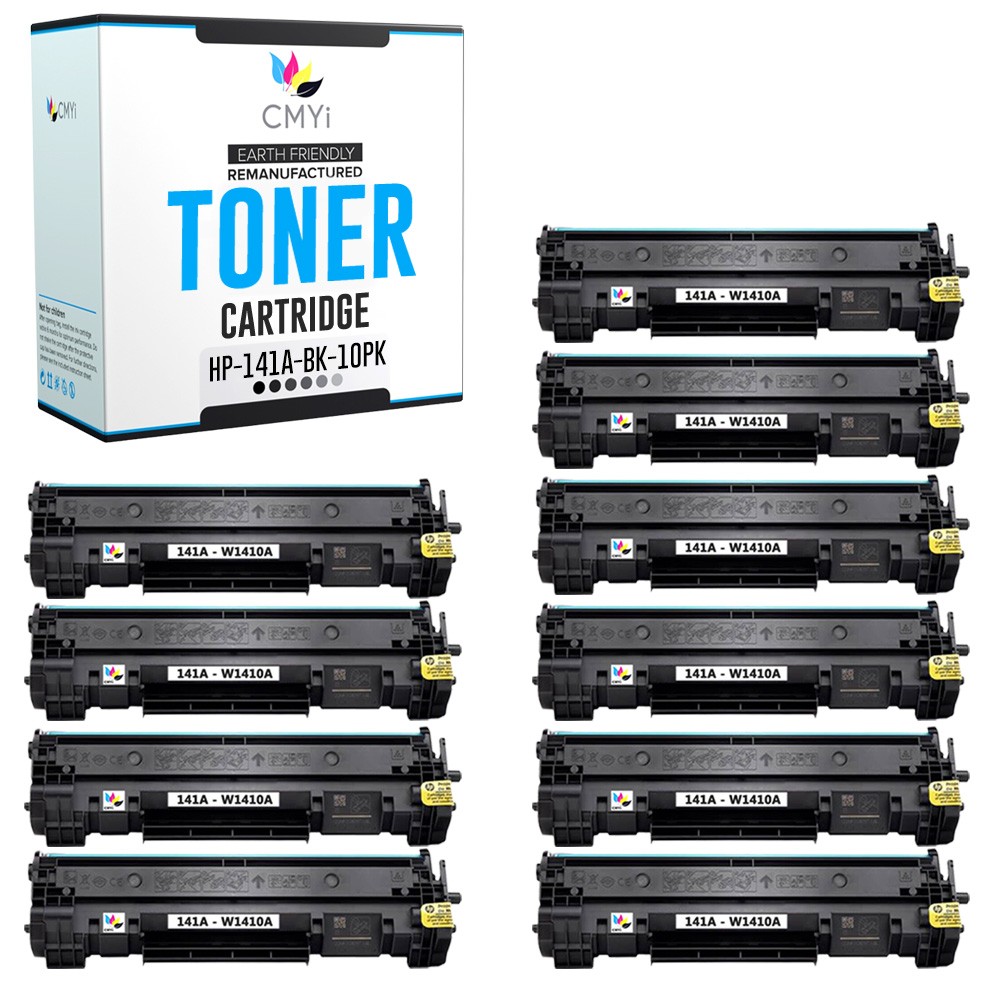CMYi 10X Replacement 141A Combo Pack Toner Cartridges for HP LaserJet M110w M139
