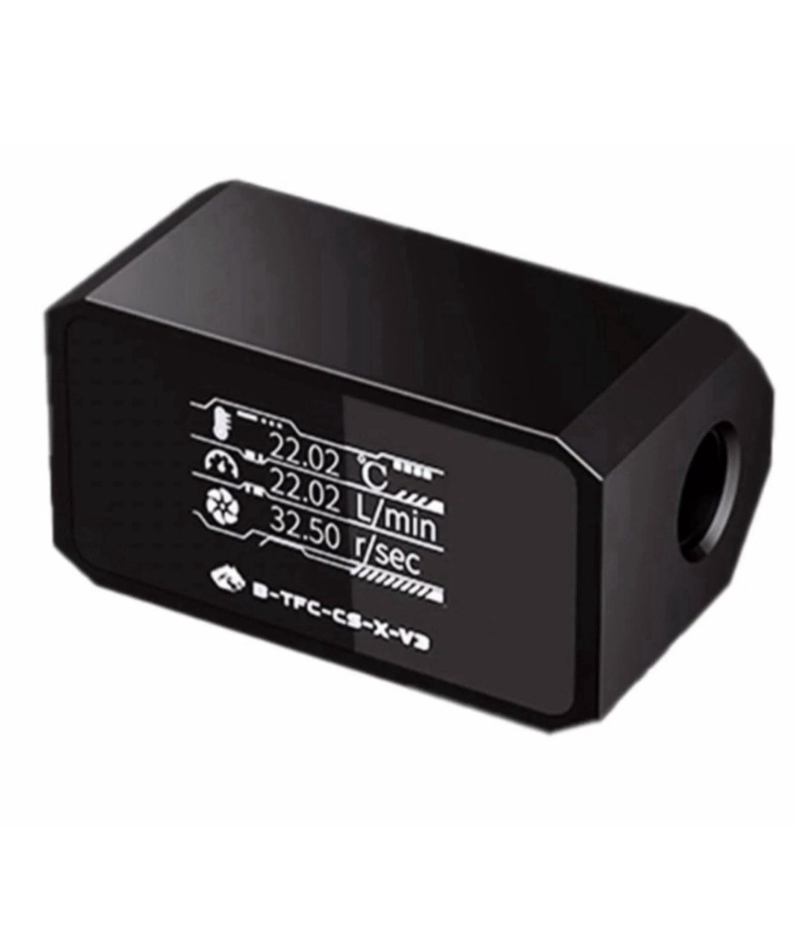 Bykski Inline Flow Meter and Thermometer Safety Module w/ OLED Display V3