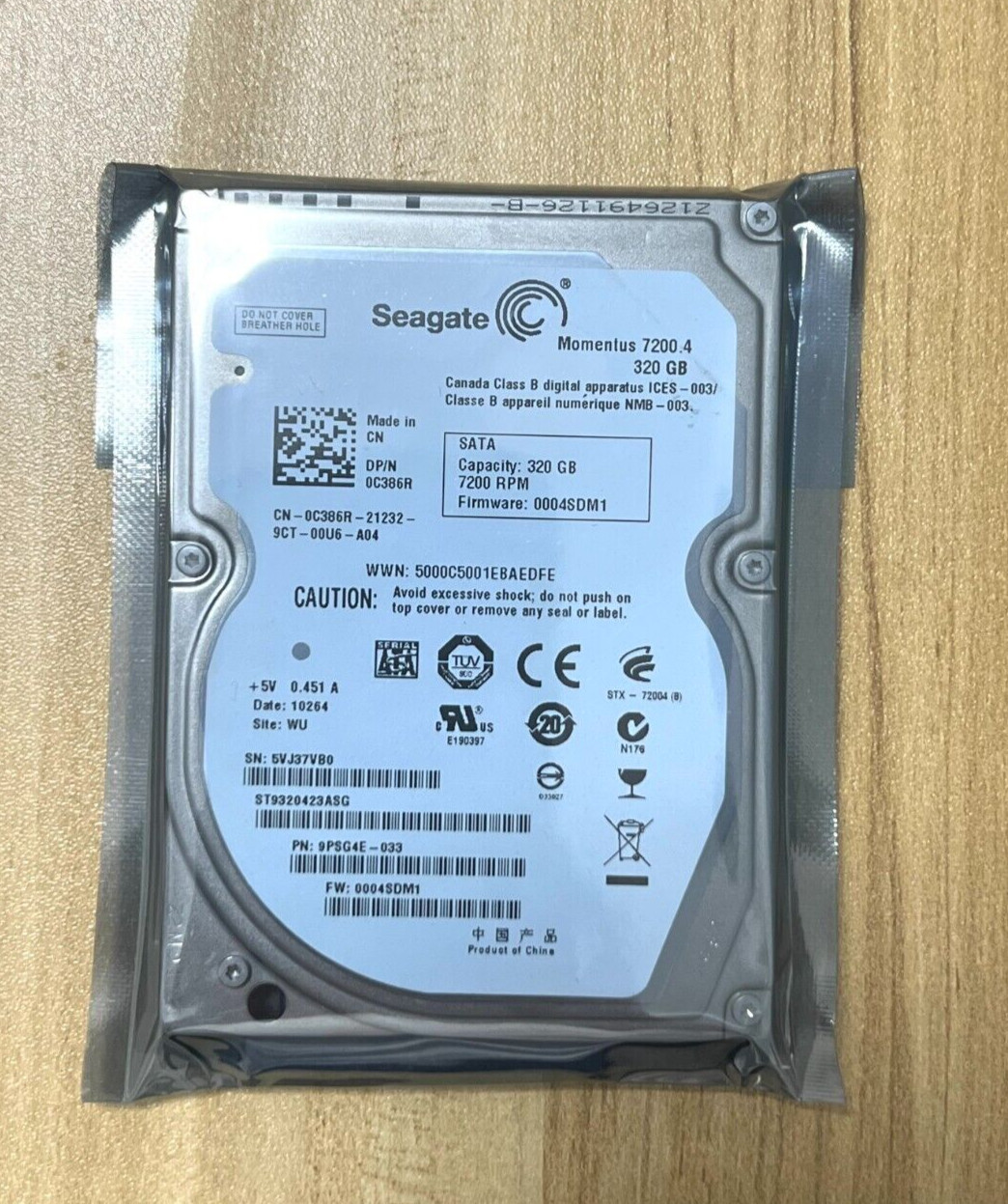 NEW Seagate Momentus 7200.4 320GB Internal 7200RPM 2.5" (ST9320423AS) HDD