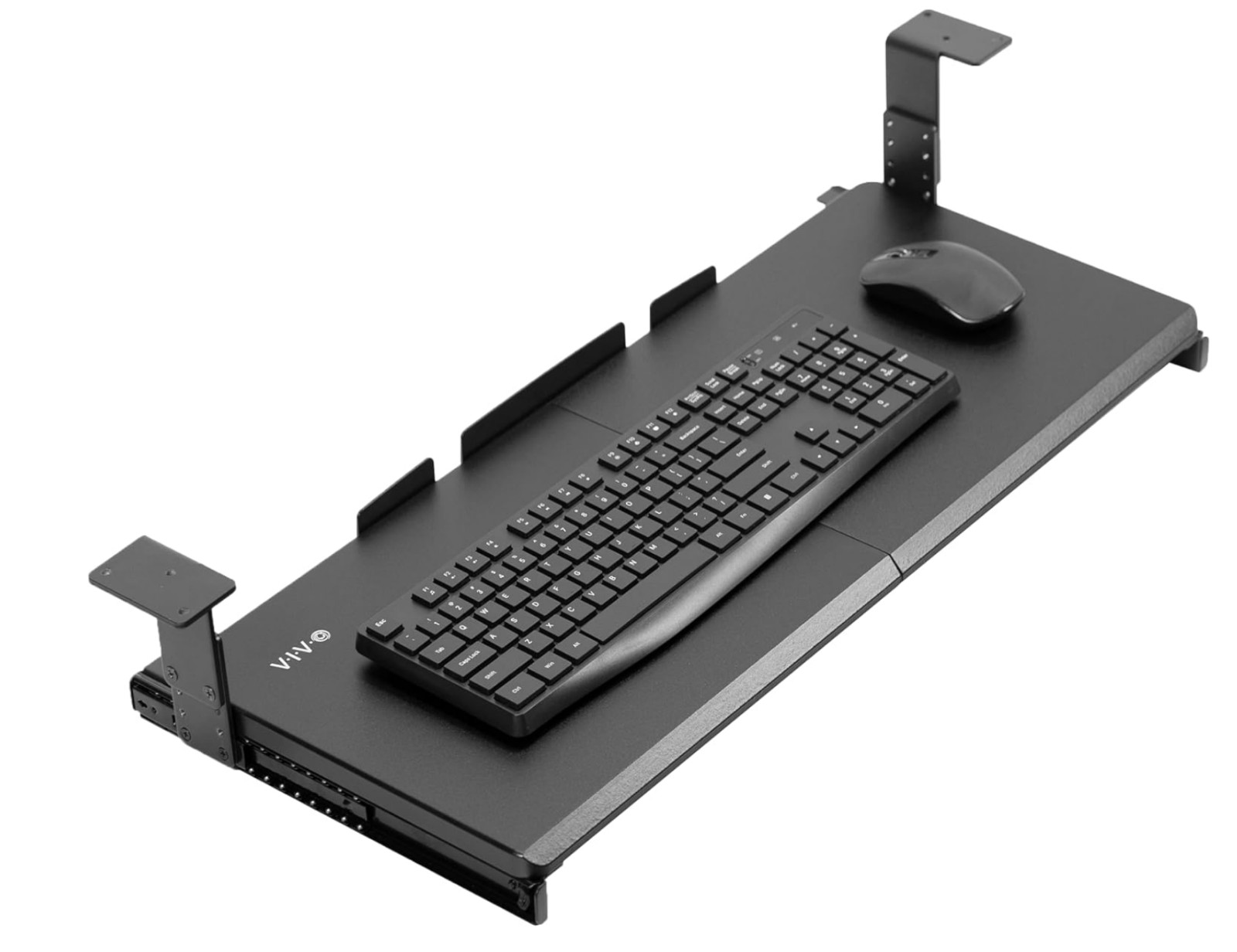 VIVO Under Desk Keyboard Tray 27x11 Black Adjustable NEW MOUNT-KB27HB