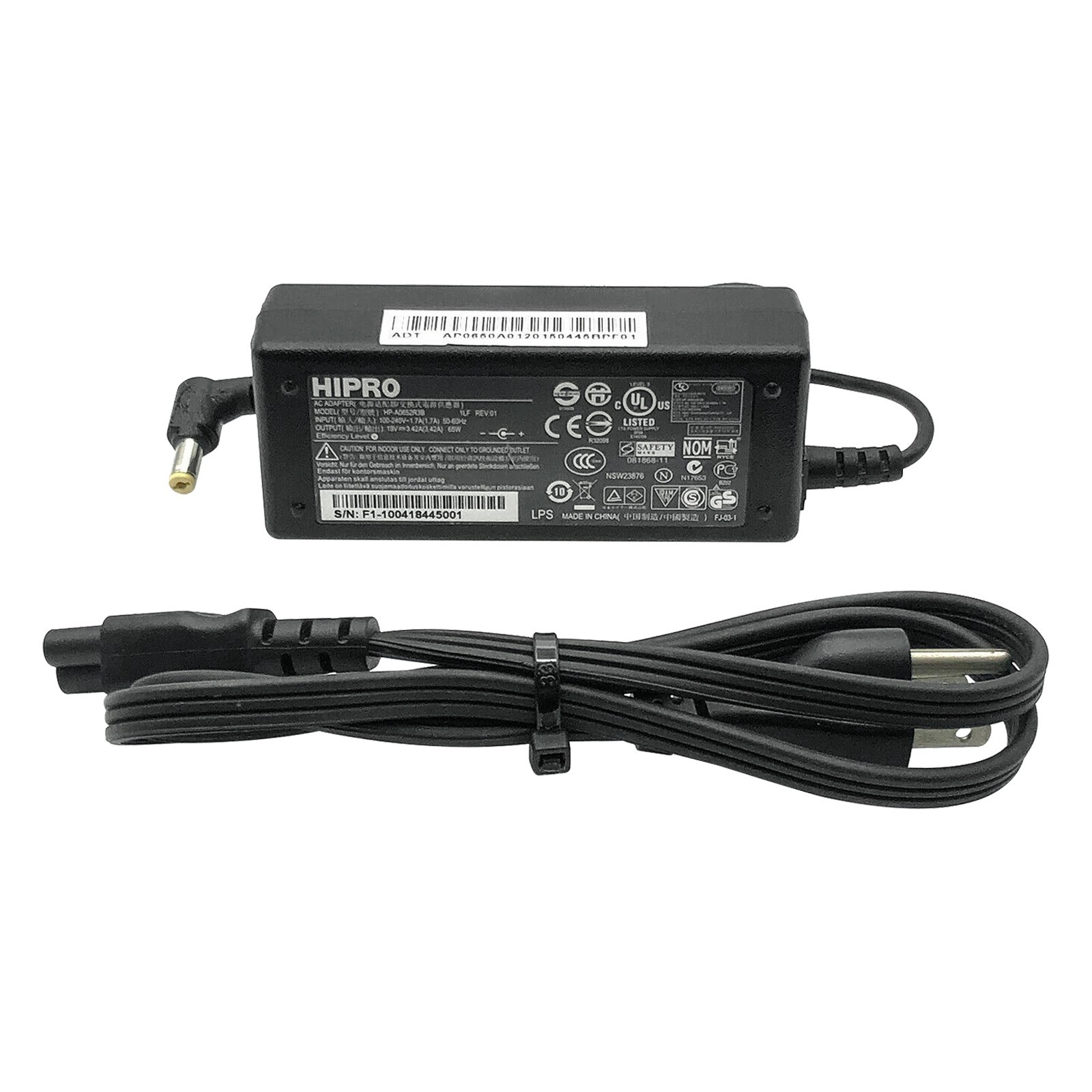 NEW Genuine Hipro 19W AC Adapter for Acer Aspire 1000 2000 3000 Series Laptop
