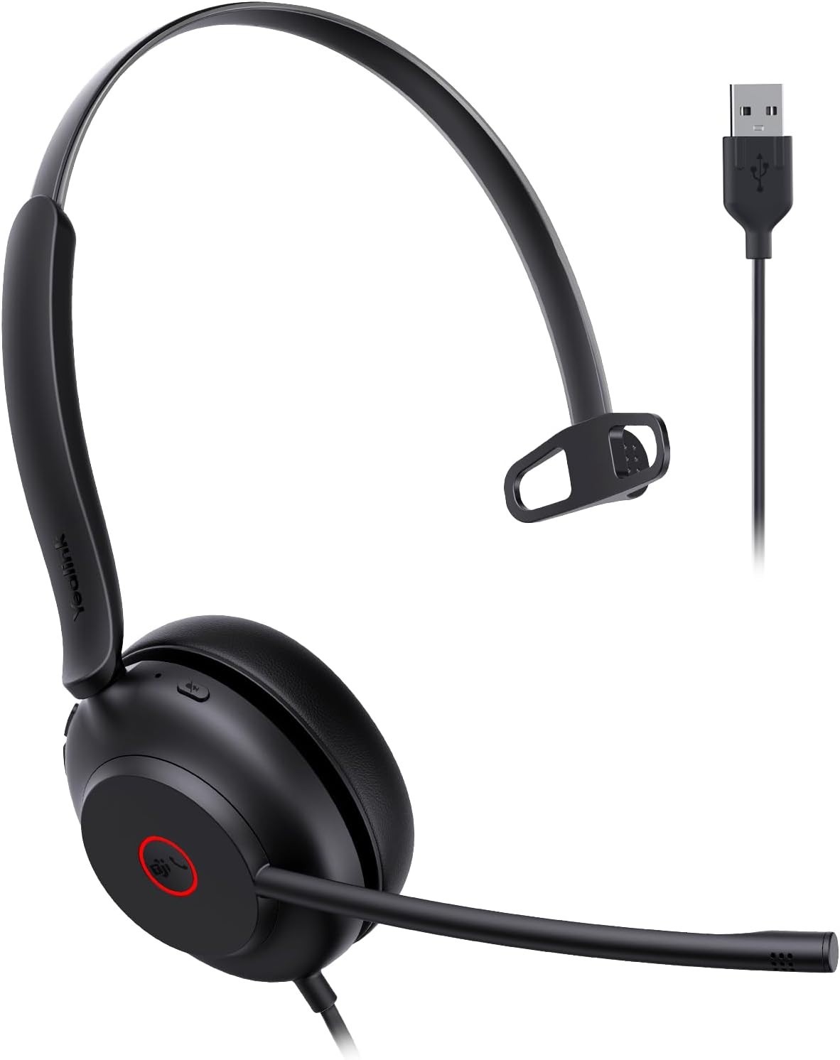 Yealink UH35 Wired Headset, USB-A, AI Noise Canceling Mic,HD Audio, T12-23