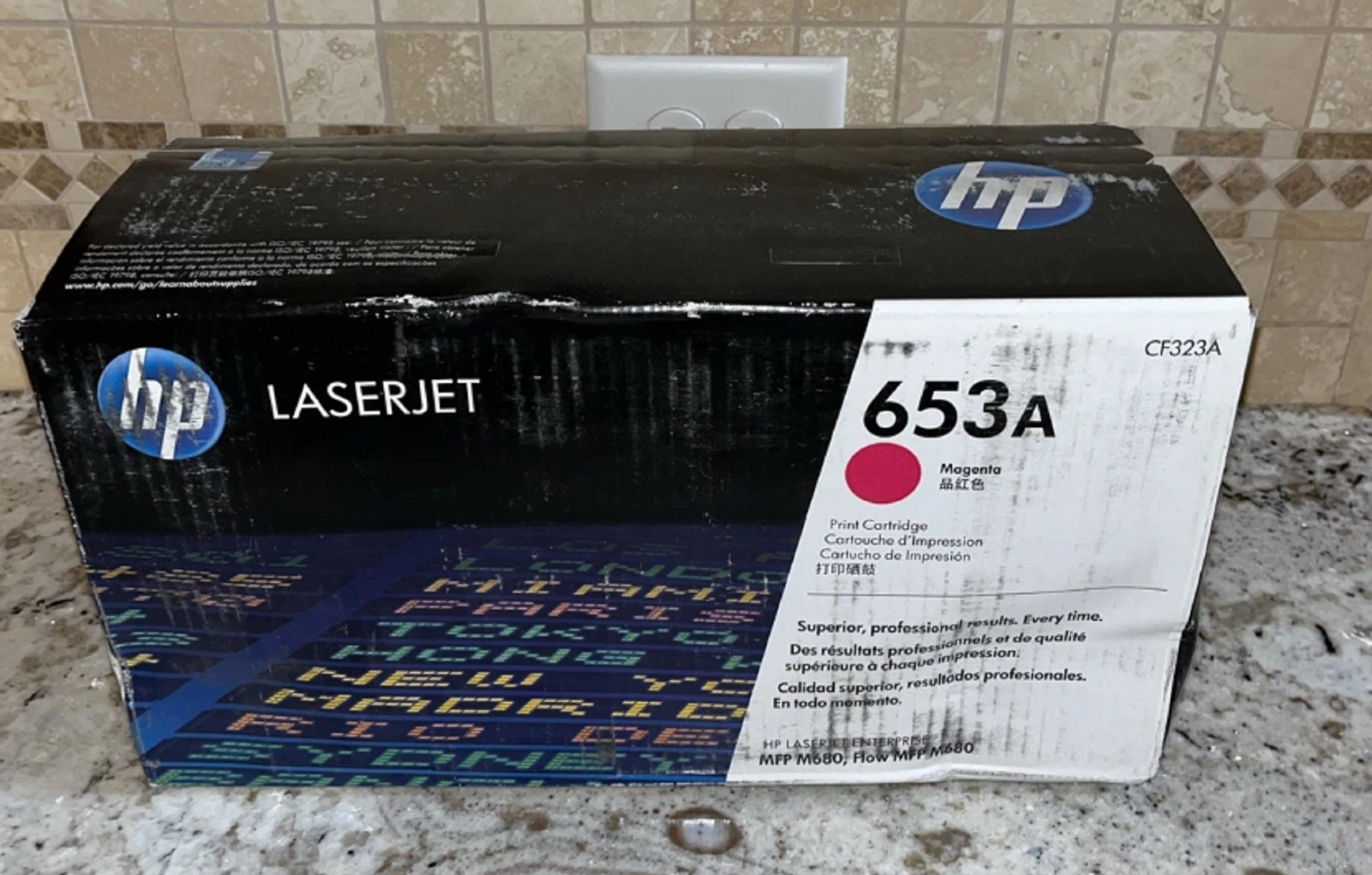 Genuine HP 653A (CF323A) Print Cartridge, MAGENTA, New