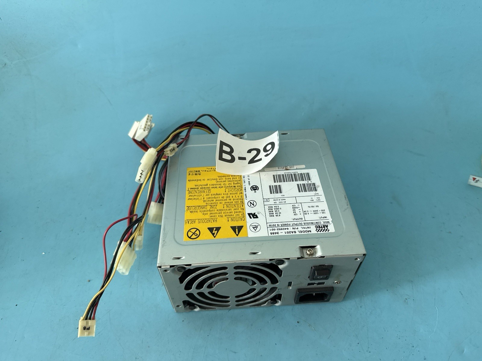 ASTEC SA201-3486 Power Supply 201W | Intel P/N 640952-001 | +5V 22A +12V 8A