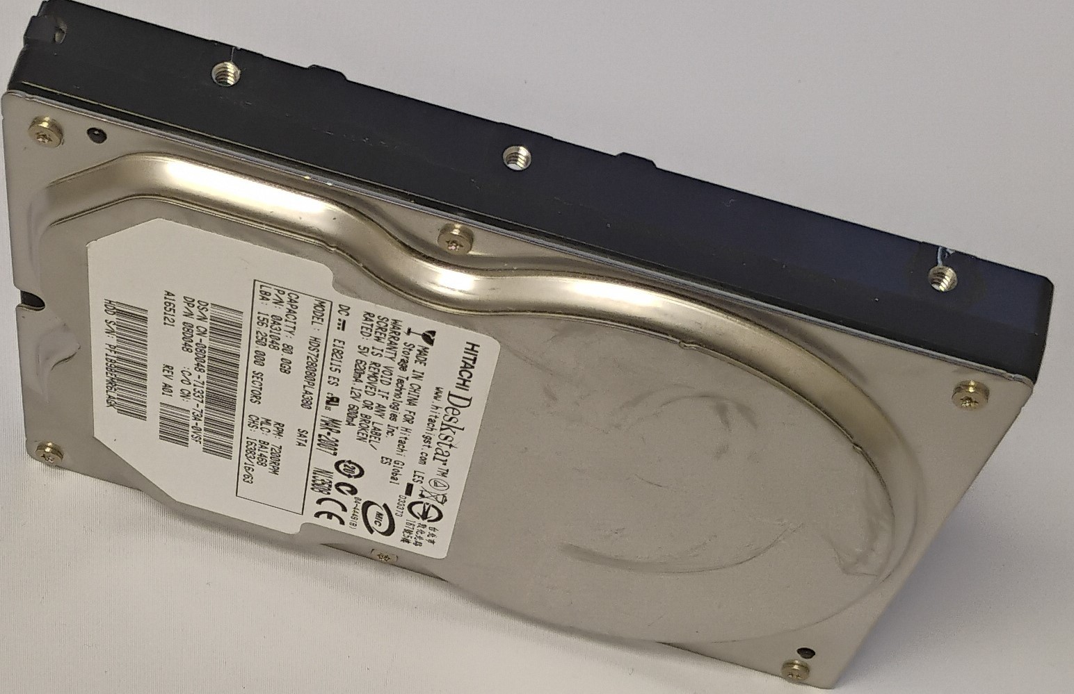 Hitachi Deskstar 7K80 HDS728080PLA380 80GB Internal 7200RPM 3.5" (0A32328) HDD