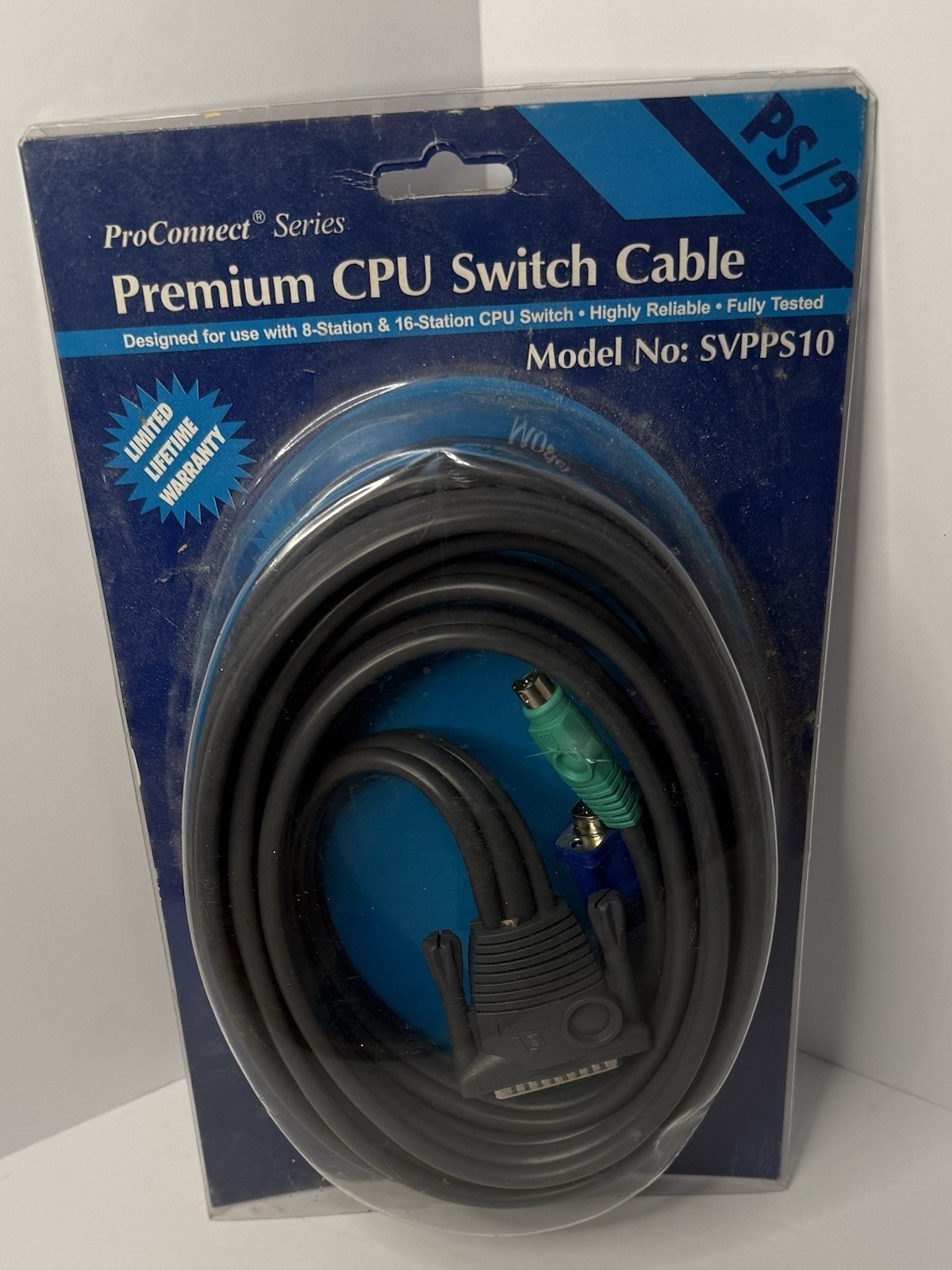 NOS ProConnect Series Premium CPU Switch Cable PS/2 SVPPS10