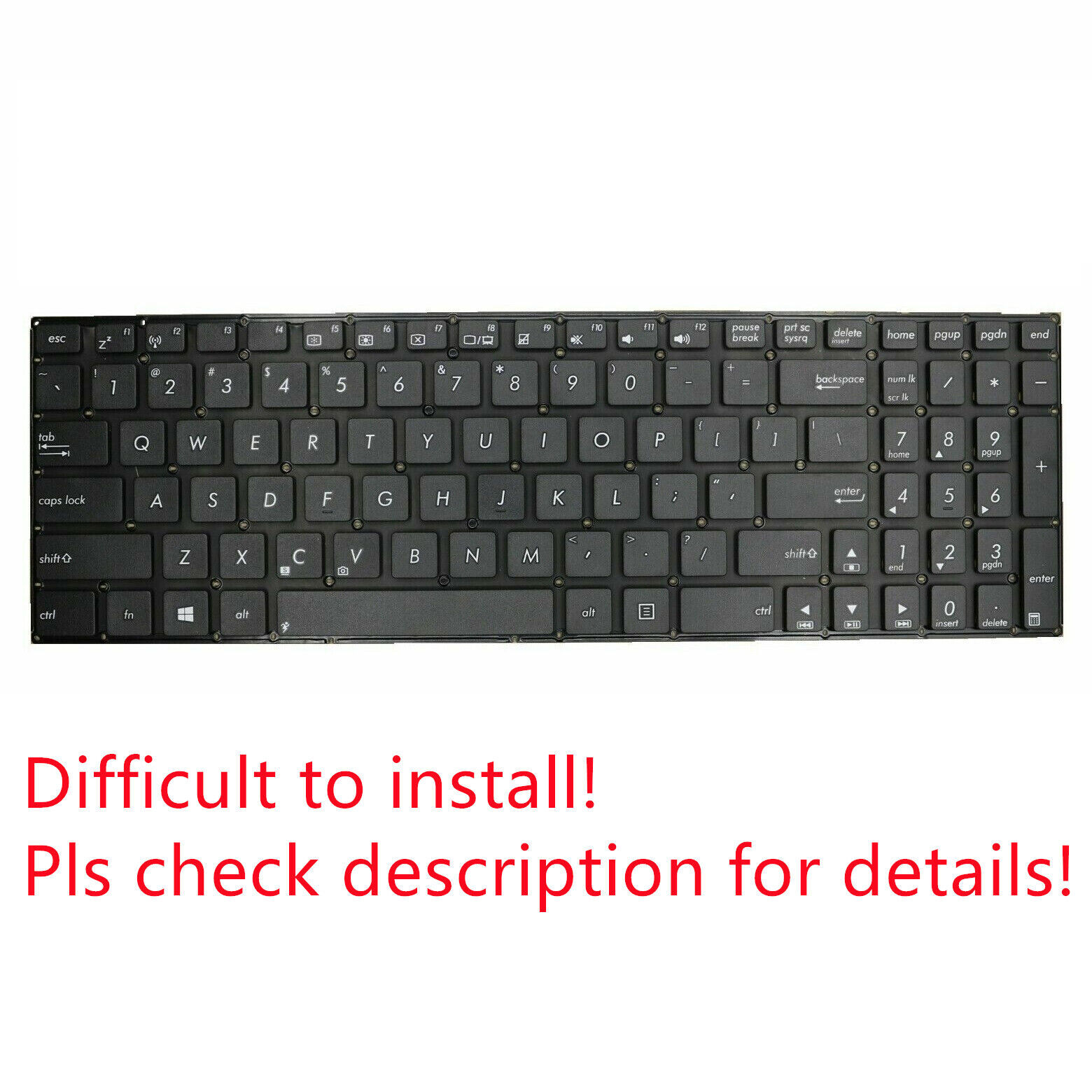 Original US Keyboard for ASUS PN: 0KNB0-612EUS00
