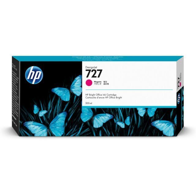 HP 727 Magenta 300 ml Ink Cartridge - F9J77A