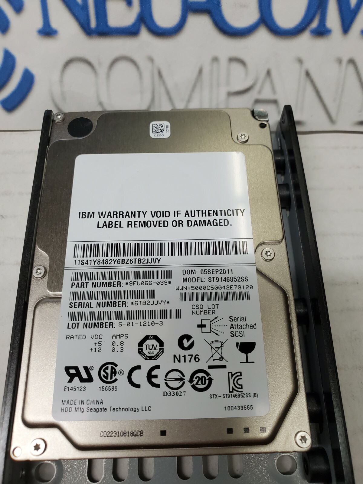 IBM 2076-3251 V7000 146GB 15k RPM 2.5" HDD 85Y6088