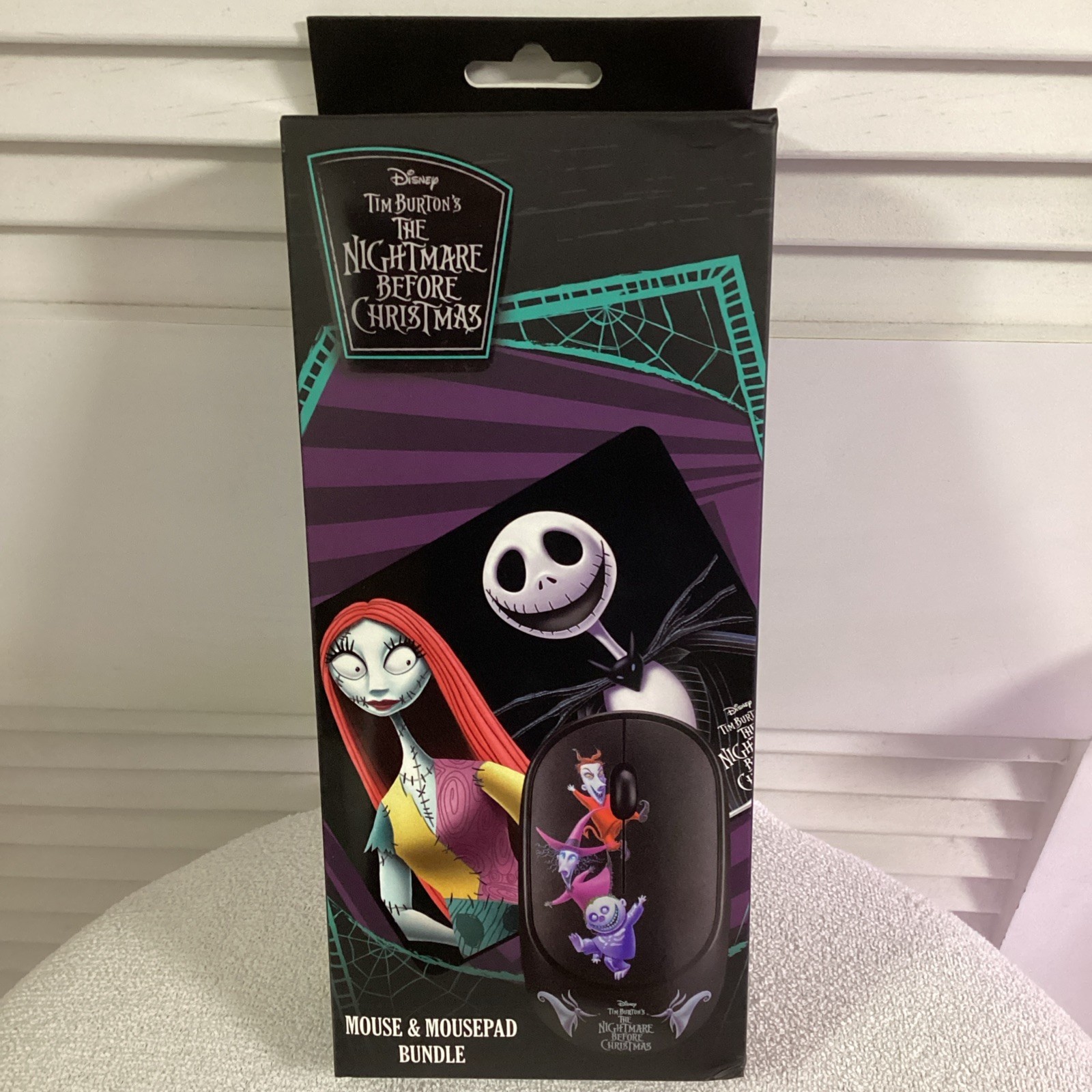 Disney The Nightmare Before Christmas Wireless Mouse And Mousepad Bundle Rare