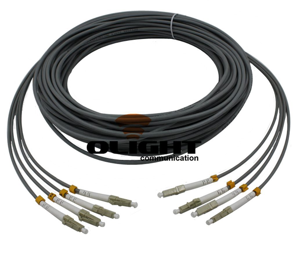 75M INDOOR ARMORED LC-LC 4 STRANDS MM 1GB 62.5/125 Fiber Patch Cord Cable