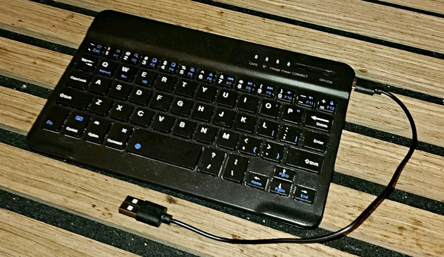 Mini Wired USB Keyboard - Black, English QWERTY Standard Layout