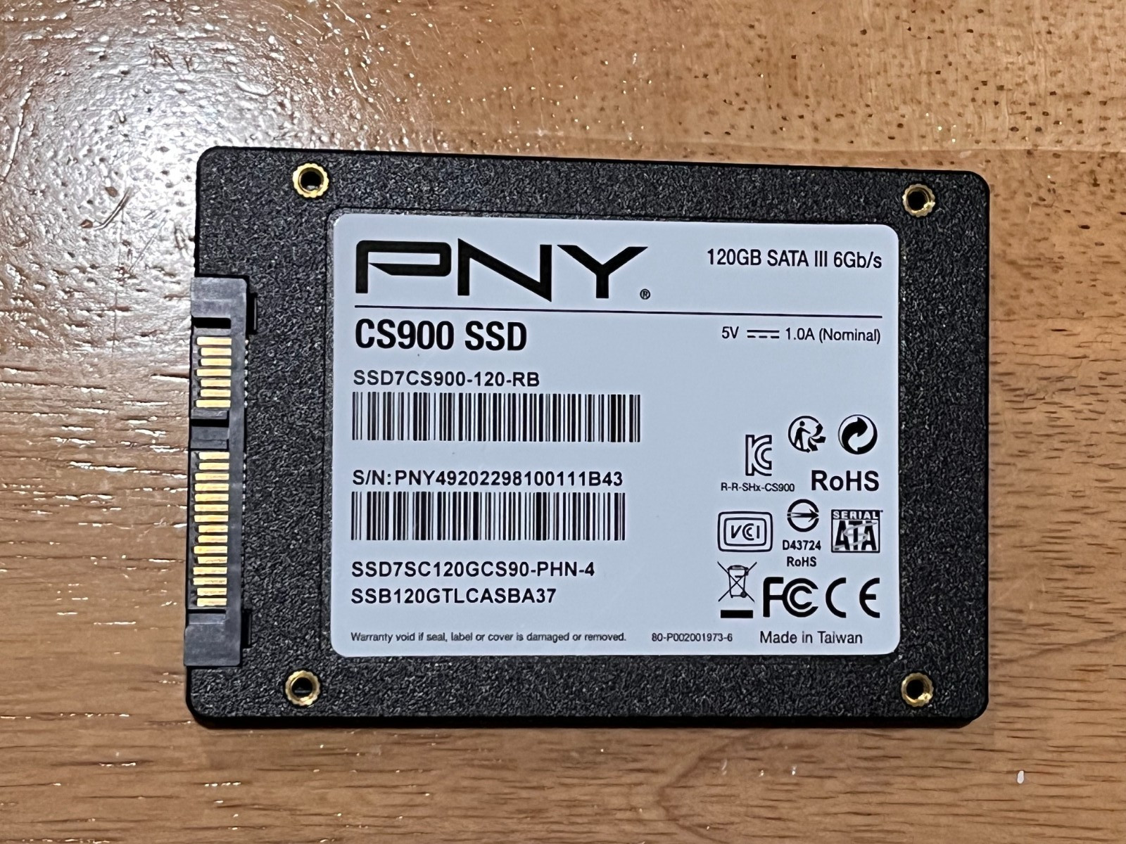 PNY CS900 120GB 2.5" Internal SSD SSD7CS900-120-RB