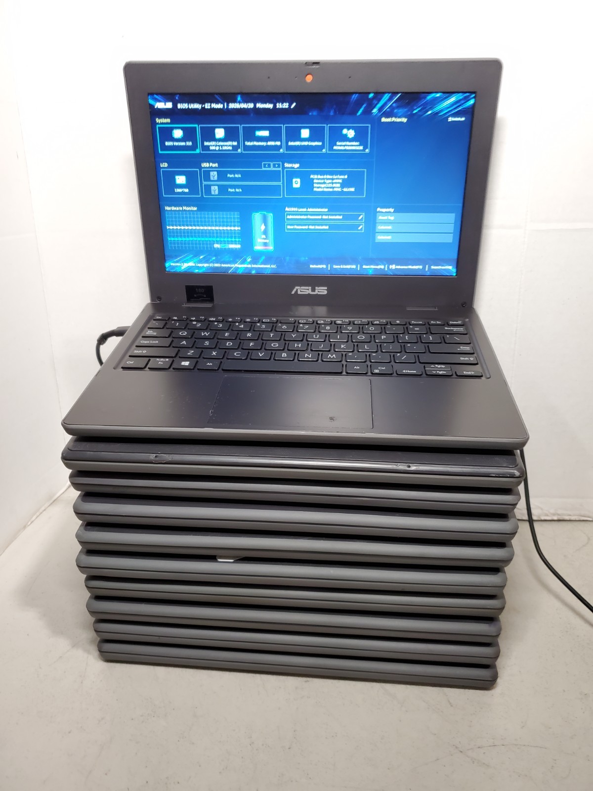 Lot of 10 ASUS BR1100CK 11.6" Intel N4500 4GB RAM 128GB SSD NO OS #69
