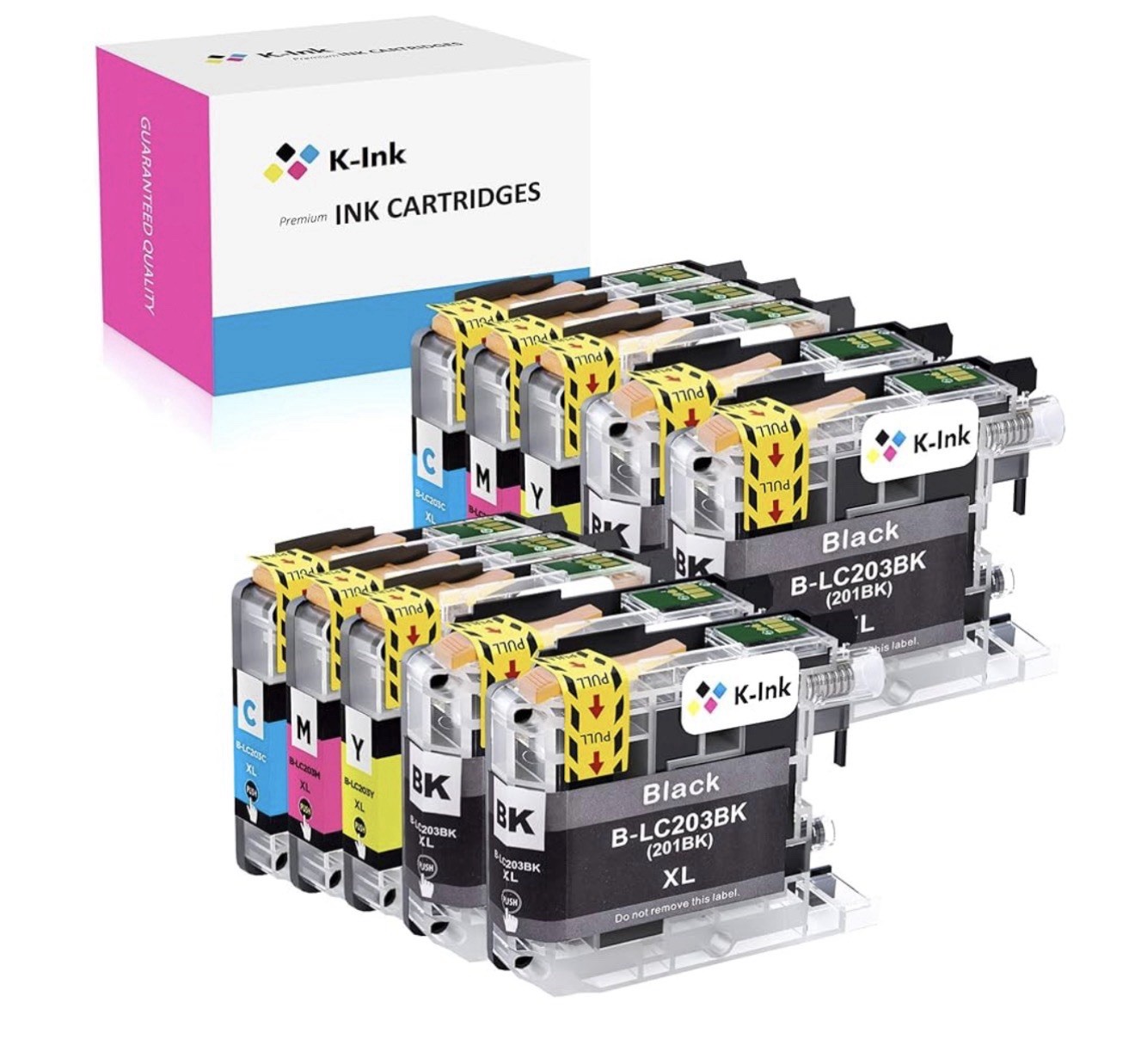 Compatible Replacement Cartridges for Brother LC203 LC 203XL 201XL LC201 (10 Pk)