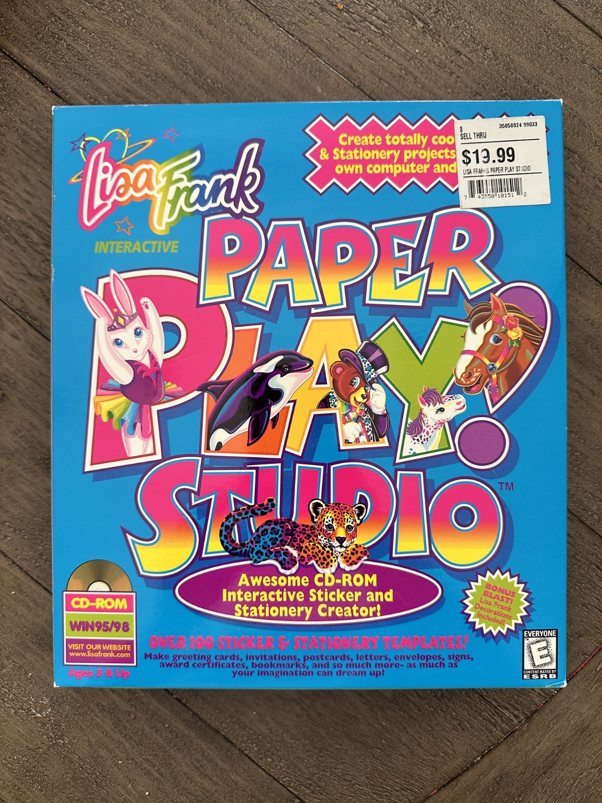 Lisa Frank Paper Play Studio - Complete with CD-ROM Disc, Excellent Condition