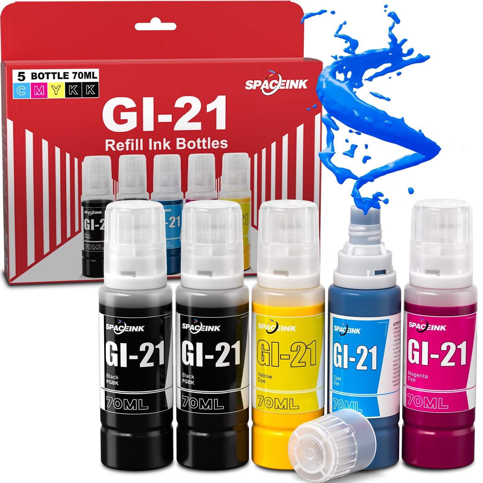 GI-21 G3260 G3270 Ink Refill Bottles Compatible for Canon G3270 G3260 G3290 G427