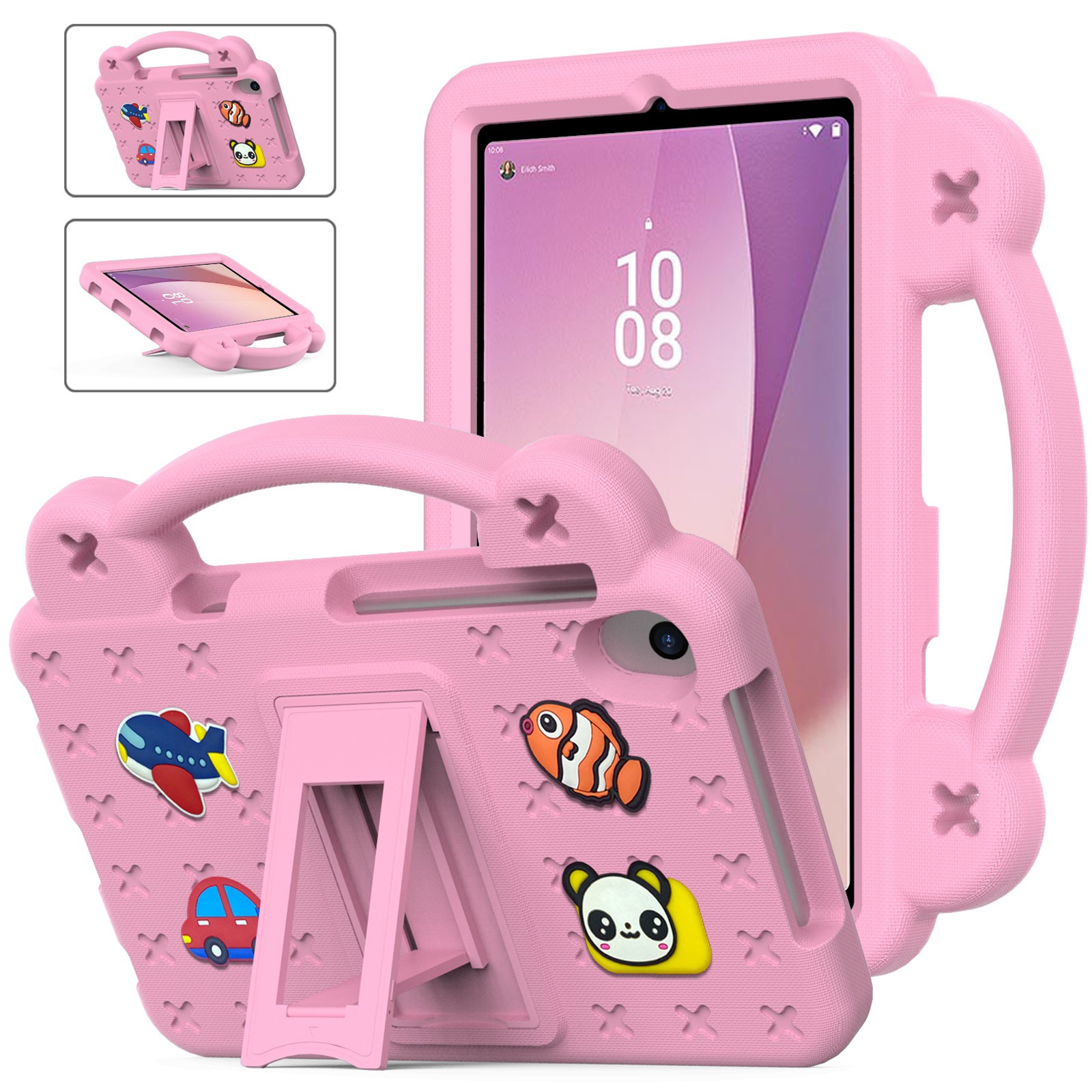 For TCL Tab 8 LE Tablet Case 8 inch Kids EVA Shockproof Cover with Stand Handle