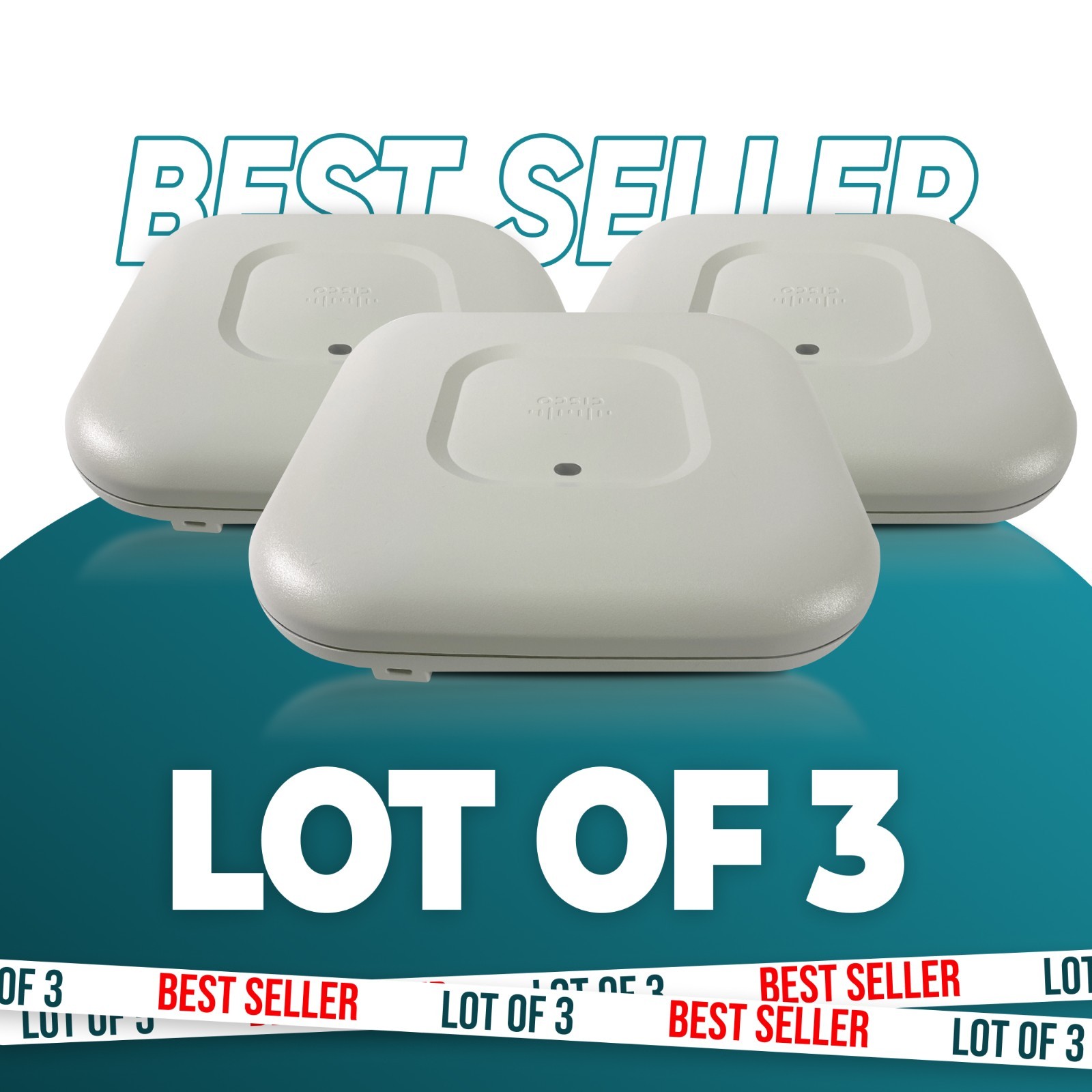 LOT OF 3 CISCO AIRONET AIR-LAP1141N-A-K9 802.11G/N POE ACCESS POINT SINGLE BAND