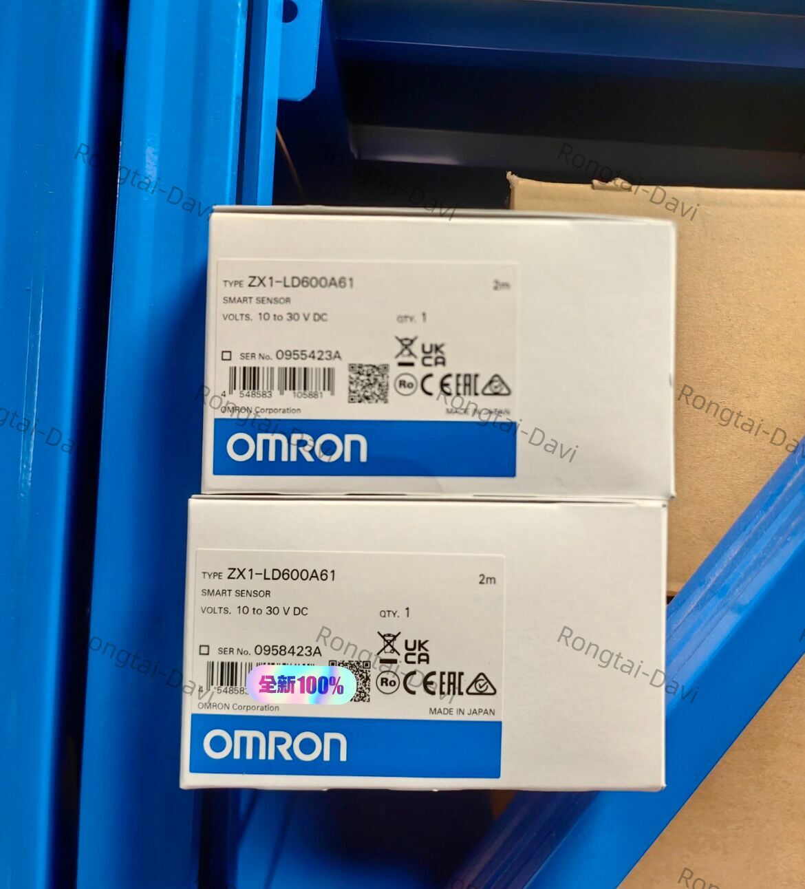 One Omron ZX1-LD600A61 Laser displacement sensor brand new Expedited Shipping