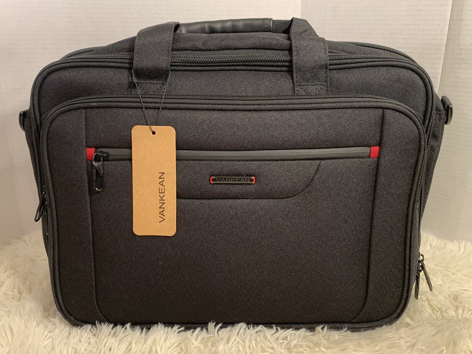Vankean Laptop Bag Travel Briefcase Organizer Expandable Water Repellent