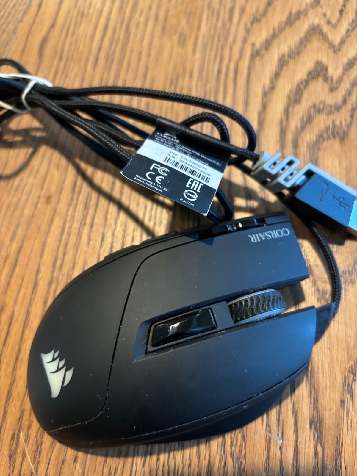 Corsair Sabre RGB (CH-9303011-NA) Wired Gaming Mouse - Black