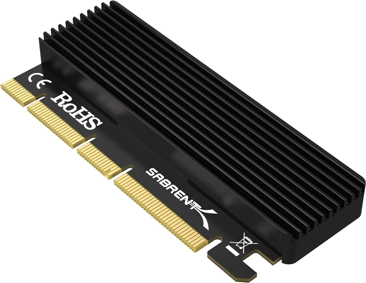 M.2 Nvme SSD to Pcie X16/X8/X4 Adapter Card with Aluminum Heatsink