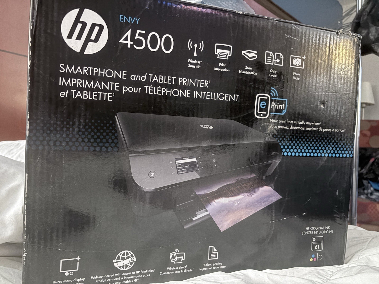 HP Envy 4500 Wireless All-in-One Color Photo Inkjet Printer and Scanner