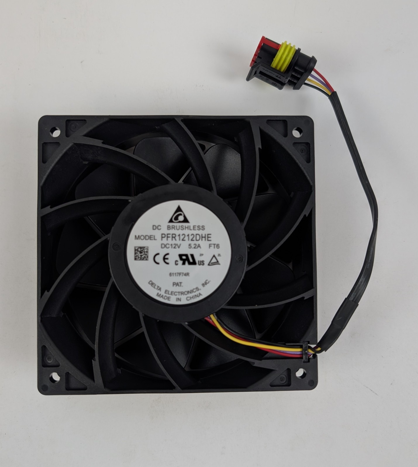 Delta PFR1212DHE 120mm DC 12V 5.2A High Performance Brushless Cooling Fan 4-Pin