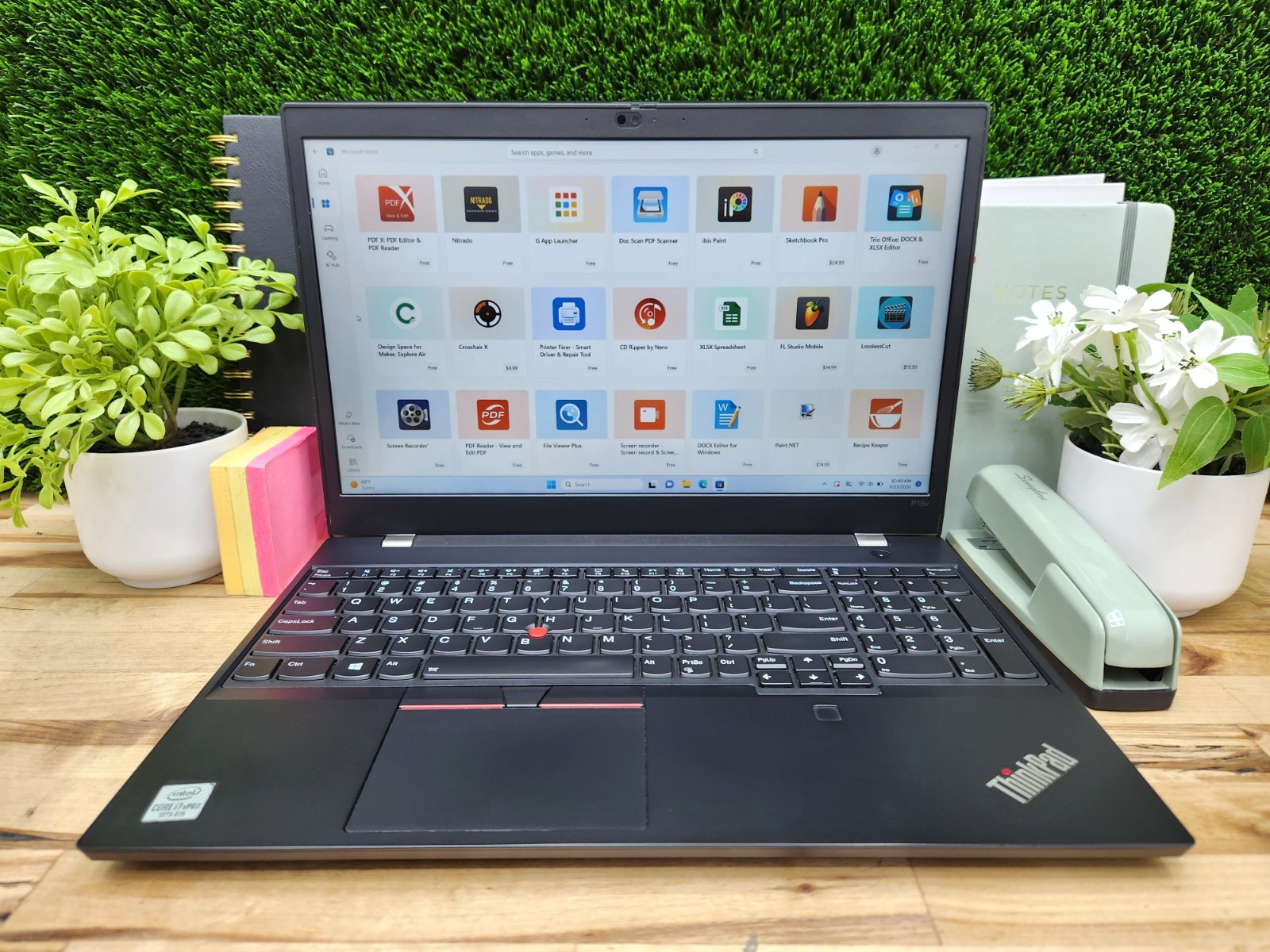 Lenovo ThinkPad P15V Gen 1 15.6" FHD i7-10875H 2.30GHz 32GB RAM Windows 11 Pro ~