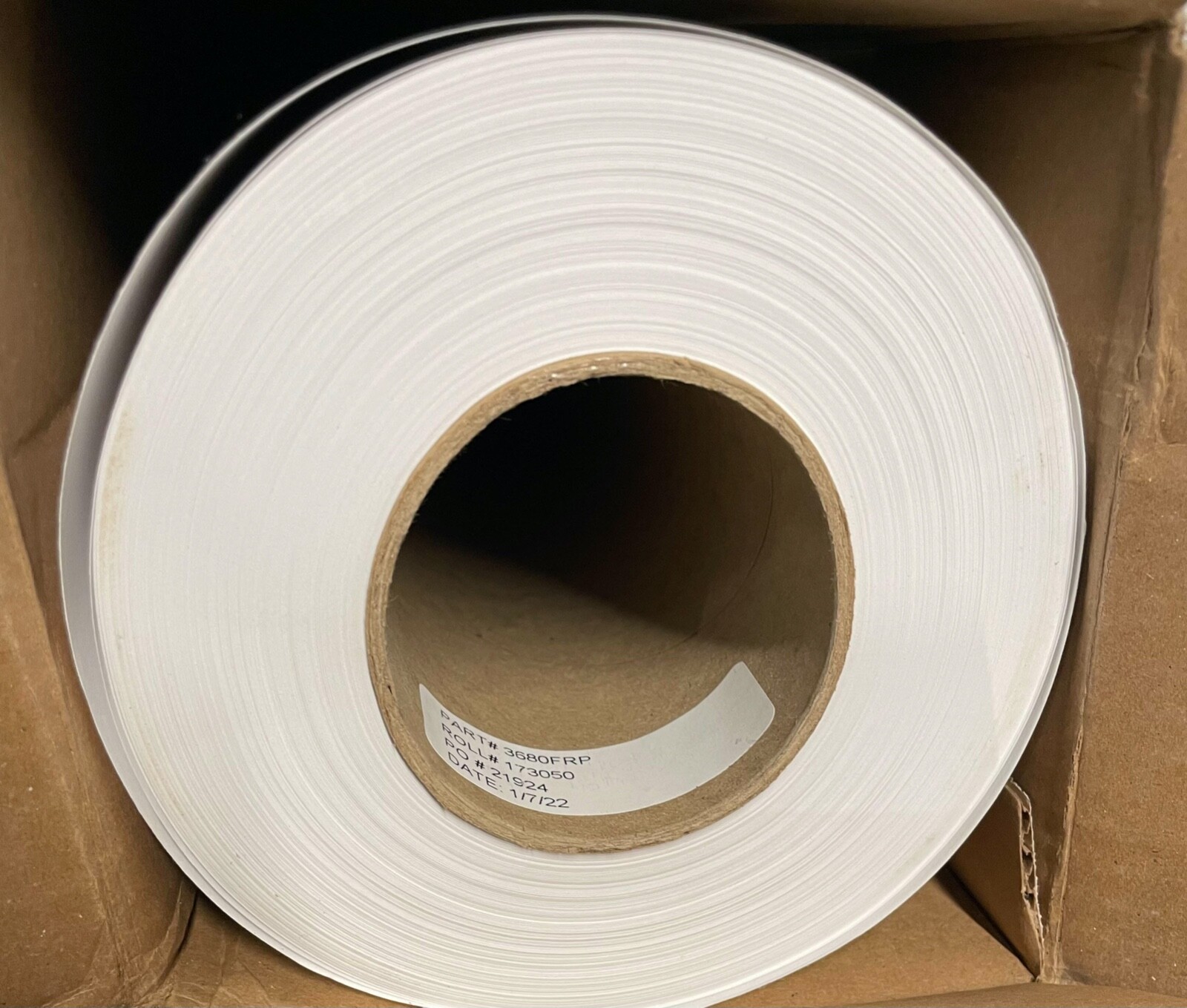 White Flame Retardant Floor Paper Roll #80 Floor Protection 36" x 300' - 3680FRP