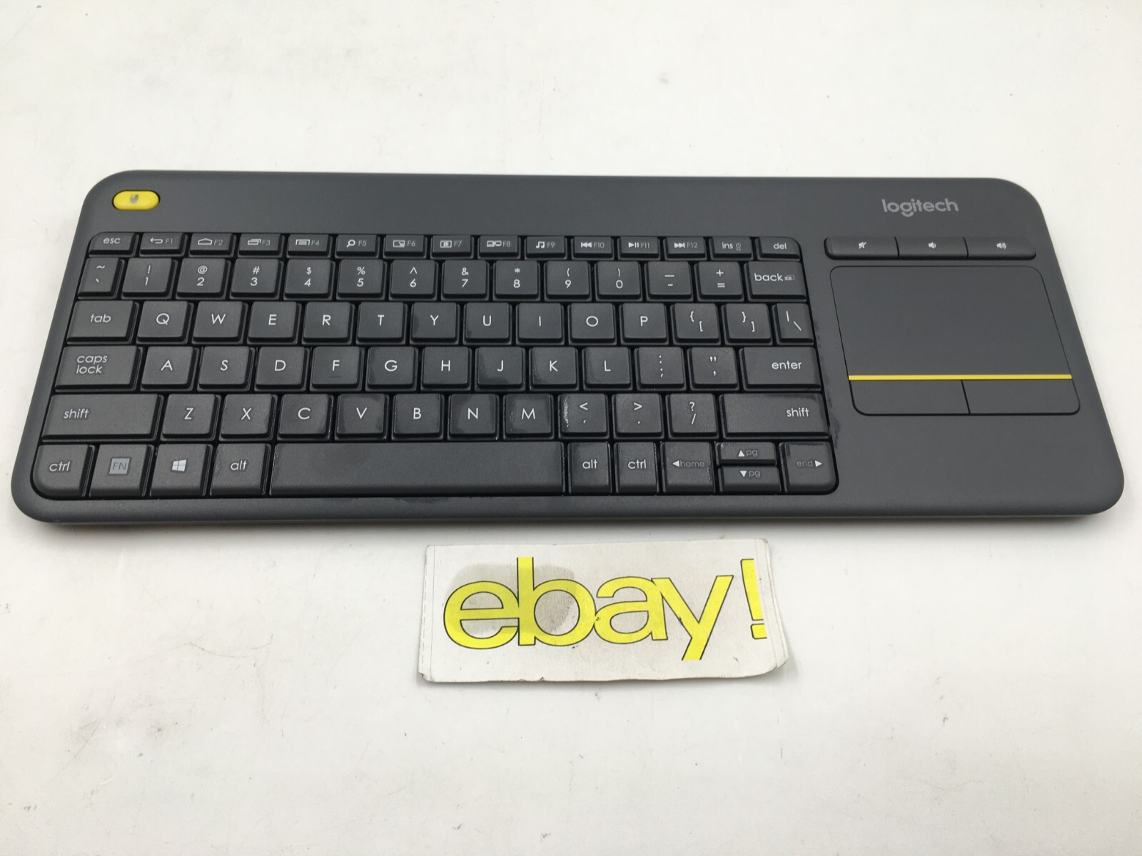 Logitech K400 Plus Wireless Keyboard for PC/TV/Laptop w/Touchpad Plus Receiver