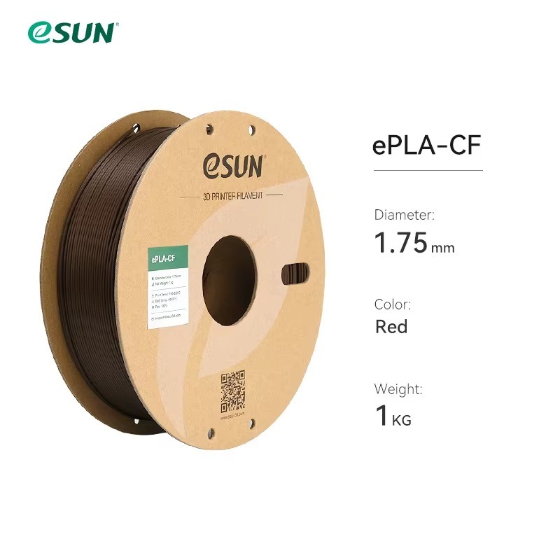 eSUN PLA-CF Carbon Fiber 3D Printer Filament 1.75mm 1KG for Bambu Lab
