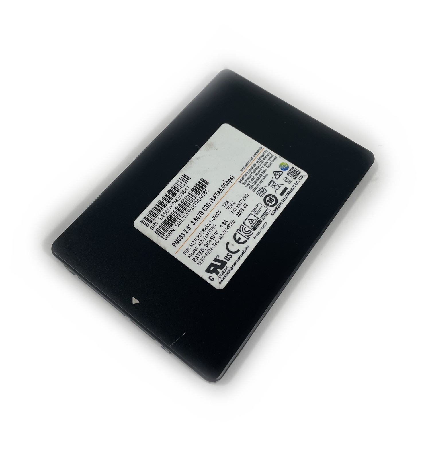 Samsung PM883 2.5" 3.84TB SATA 6Gbps SSD MZ-7LH3T80