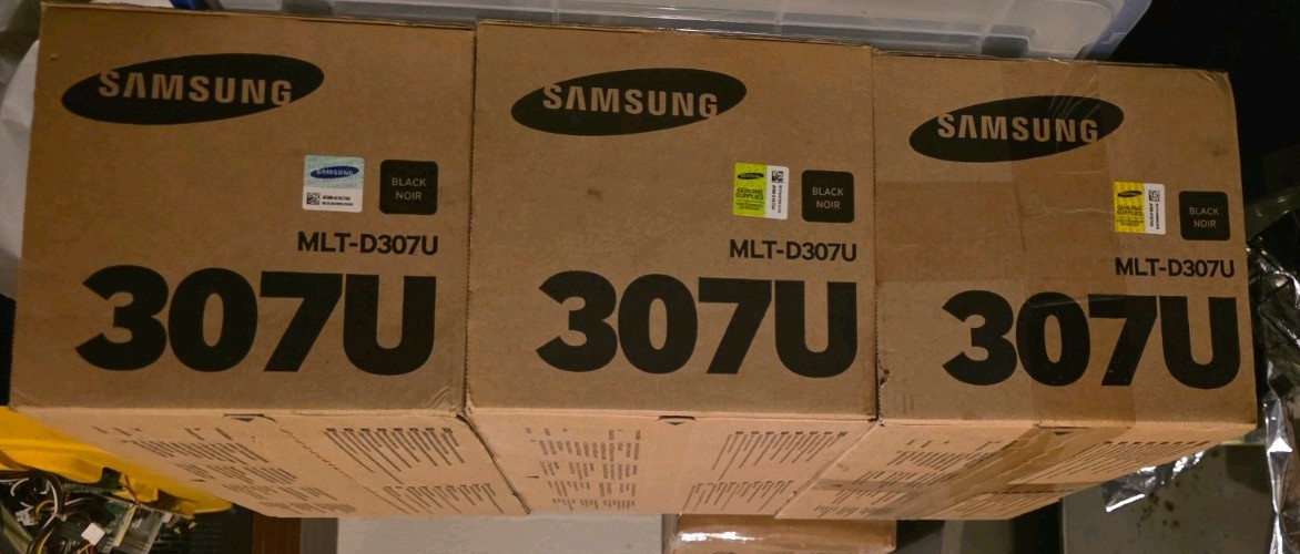 LOT of 3 Genuine Samsung MLT-D307U Black Toner Cartridge 307U OEM Sealed box