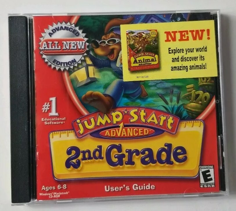 Jump Start Advanced 2nd Grade WINDOWS MAC PC CD-ROM 2002 Knowledge Adventure