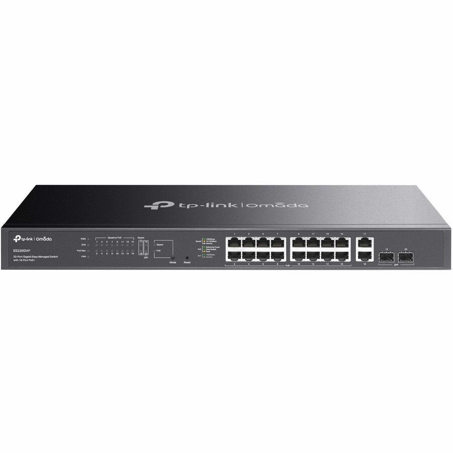 TP LINK Omada 20-Port Gigabit Easy Managed Switch with 16-Port PoE+
