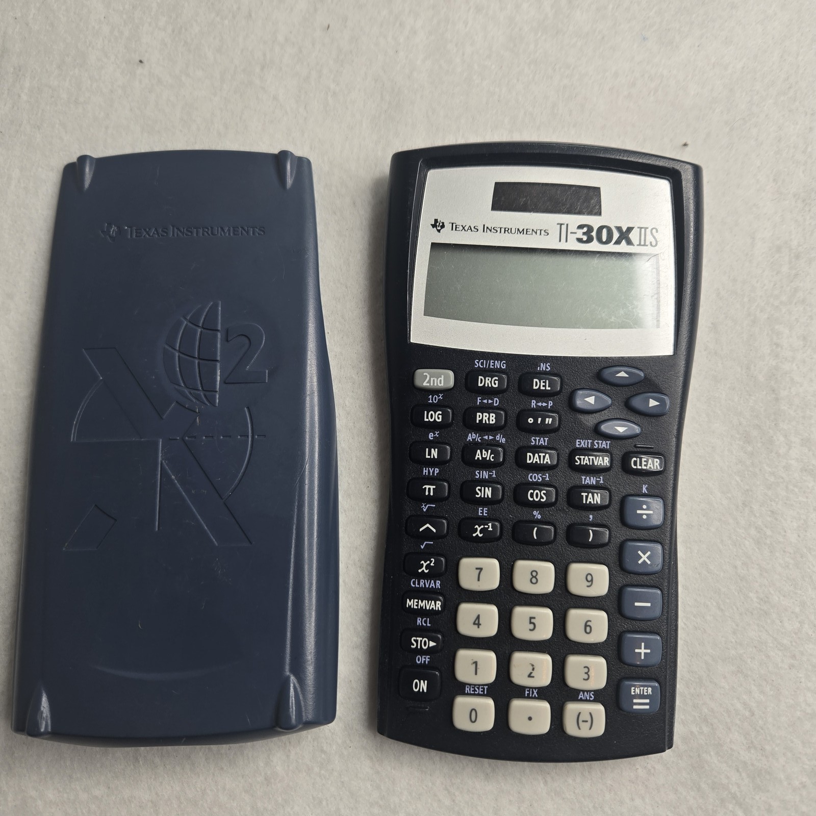 Texas Instruments TI-30XIIs Scientific Calculator with Cover - Tested & Working