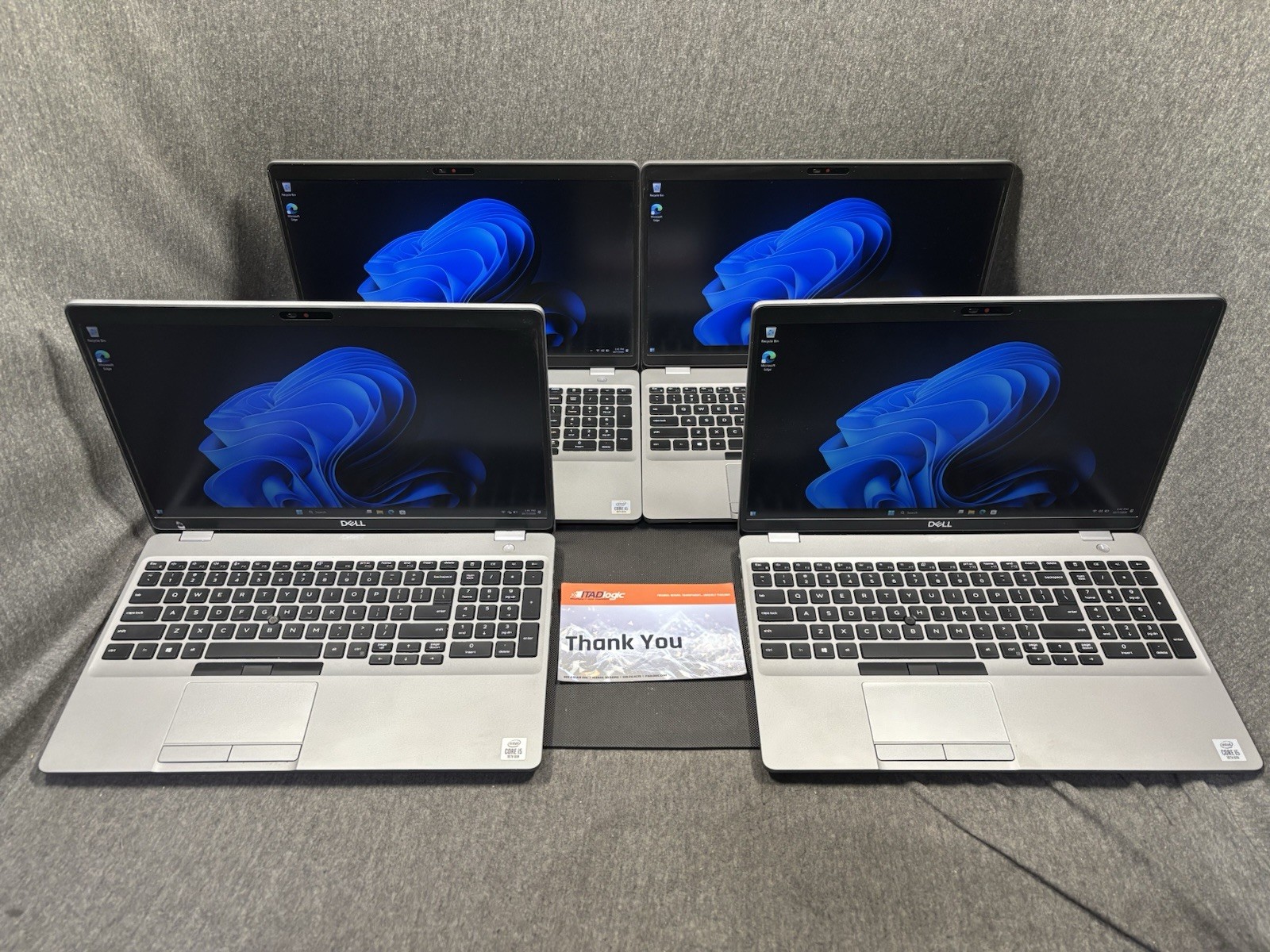 Lot of 4 Dell Latitude 5510 FHD i5-10210u 16GB RAM 256GB SSD W11P J12347