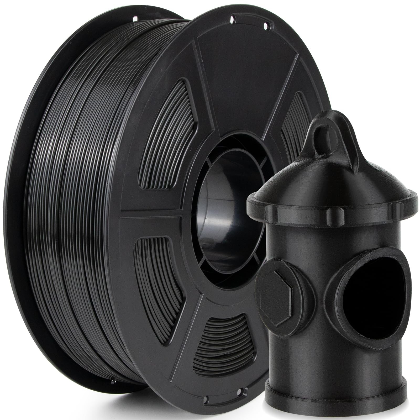 iSANMATE ASA Filament 1.75mm Black 1KG, UV & Weather Resistant 3D Printer Fil...