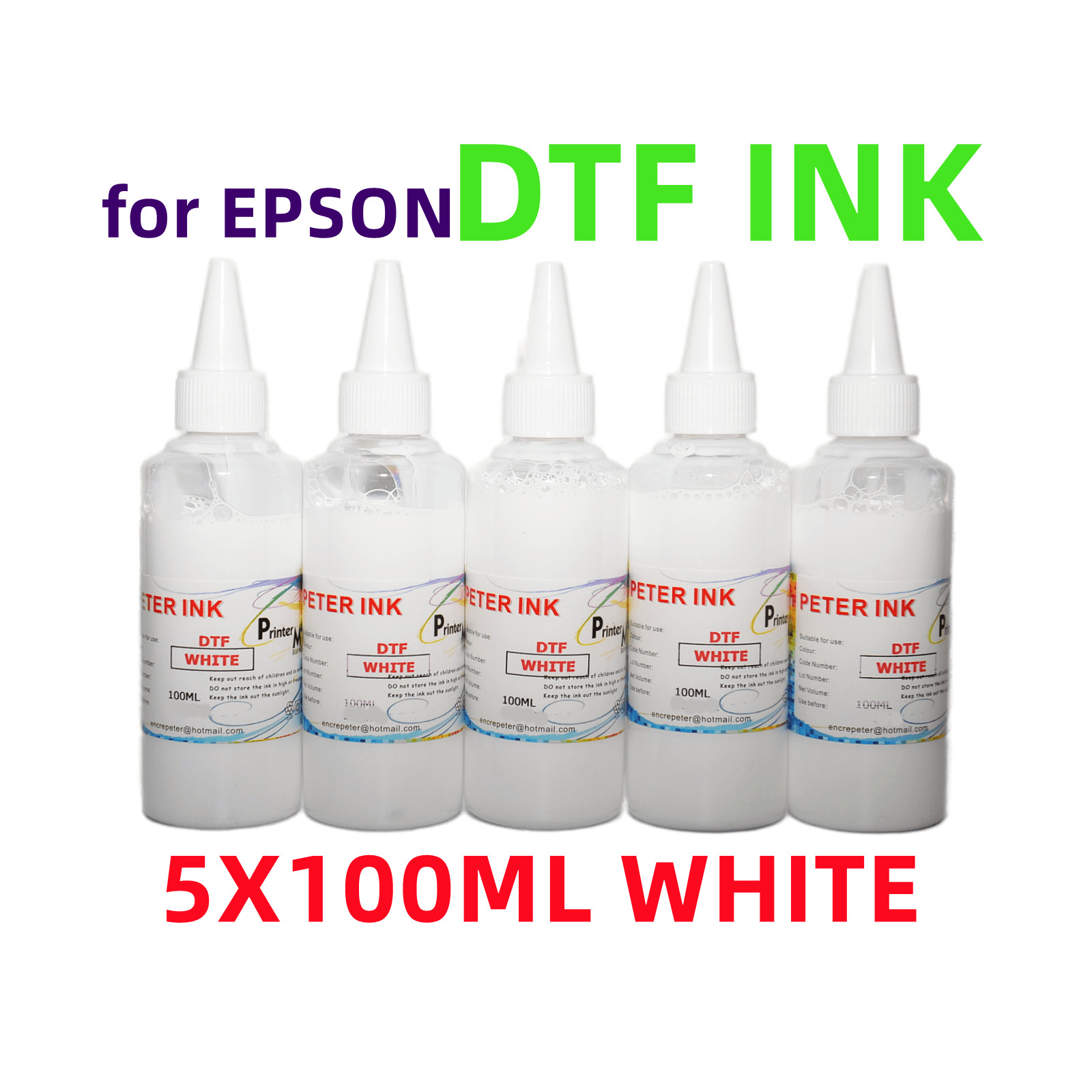 500ML DTF Direct To Film refill White Ink for L1800 L800 L805 Printer
