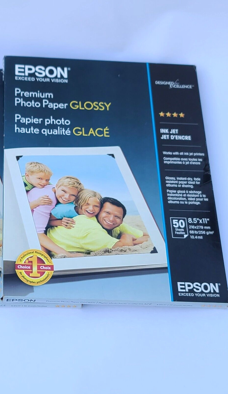 Epson Premium Photo Paper Glossy 50 Sheets 8.5" x 11" Ink Jet S041667 NEW/SEALED