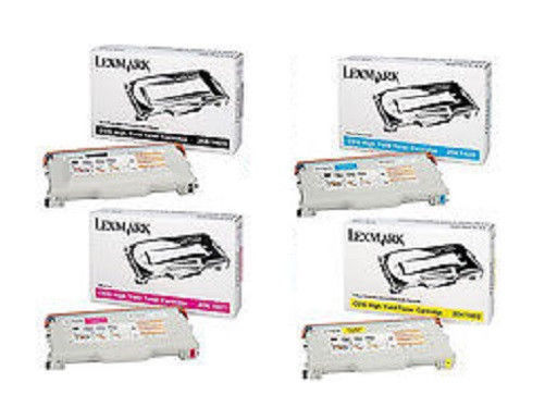 4 x Genuine Toner Lexmark C510 C510N / 20K1400 20K1401 20K1402 20K1403 LOT