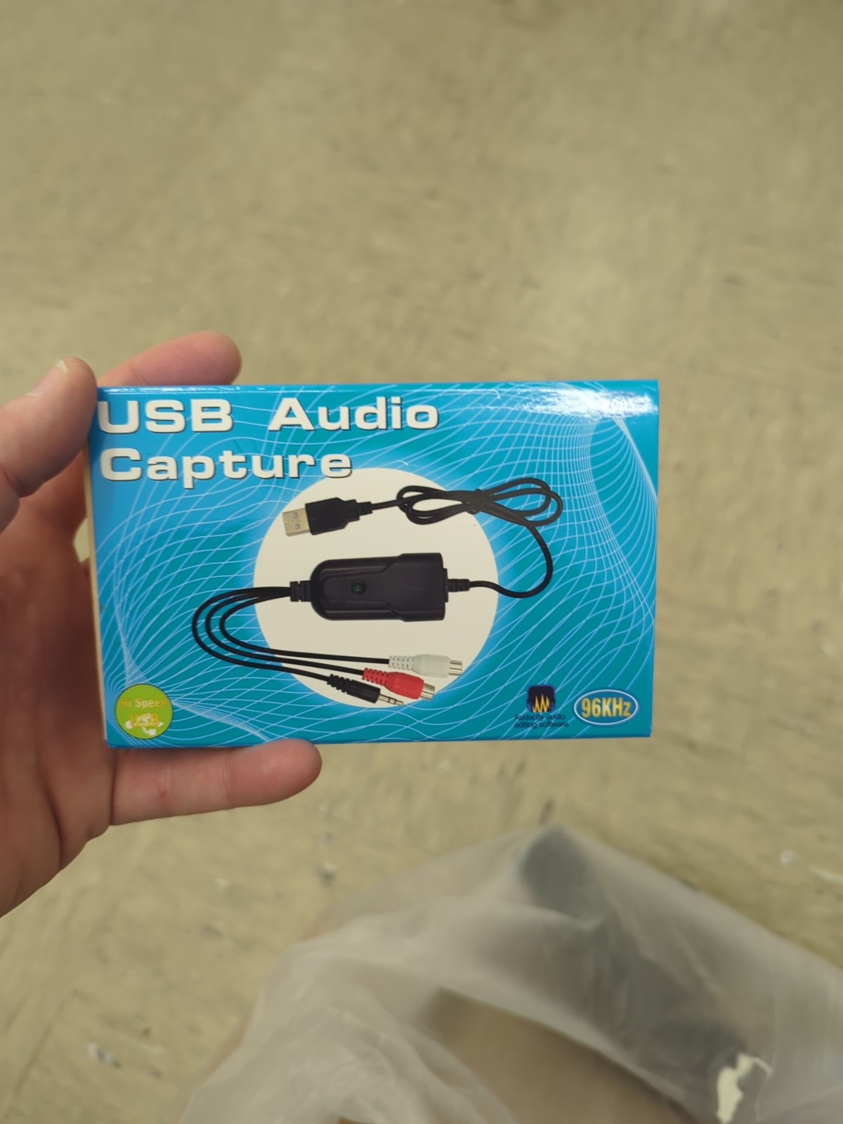 USB audio capture RCA L/R 3.5mm audio to USB 2.0, on tape,for MD,Tape,CD Player