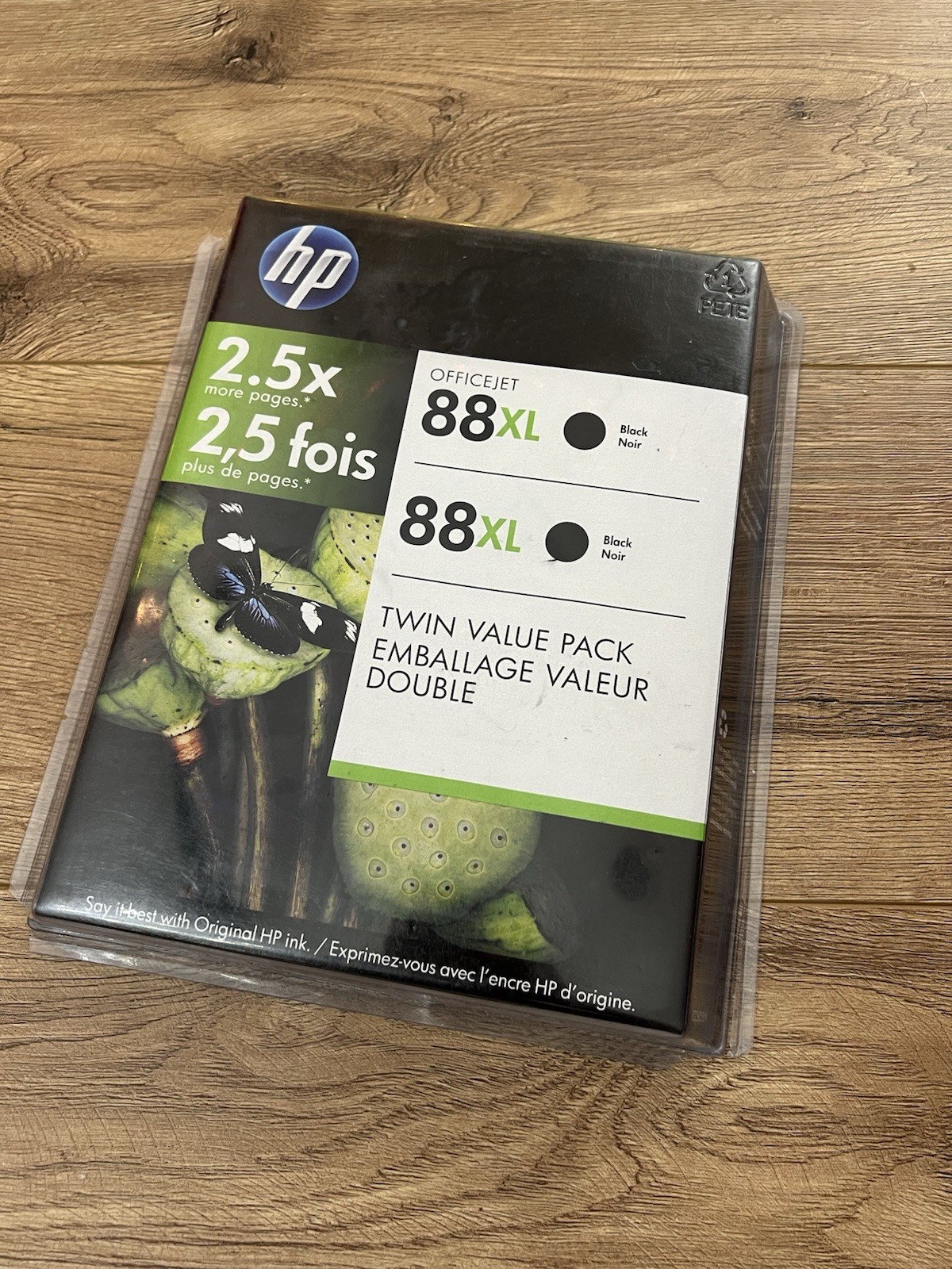 Lot of 2 GENUINE HP 88XL Black HIGH YIELD Ink Cartridge Dual Pack - Expired