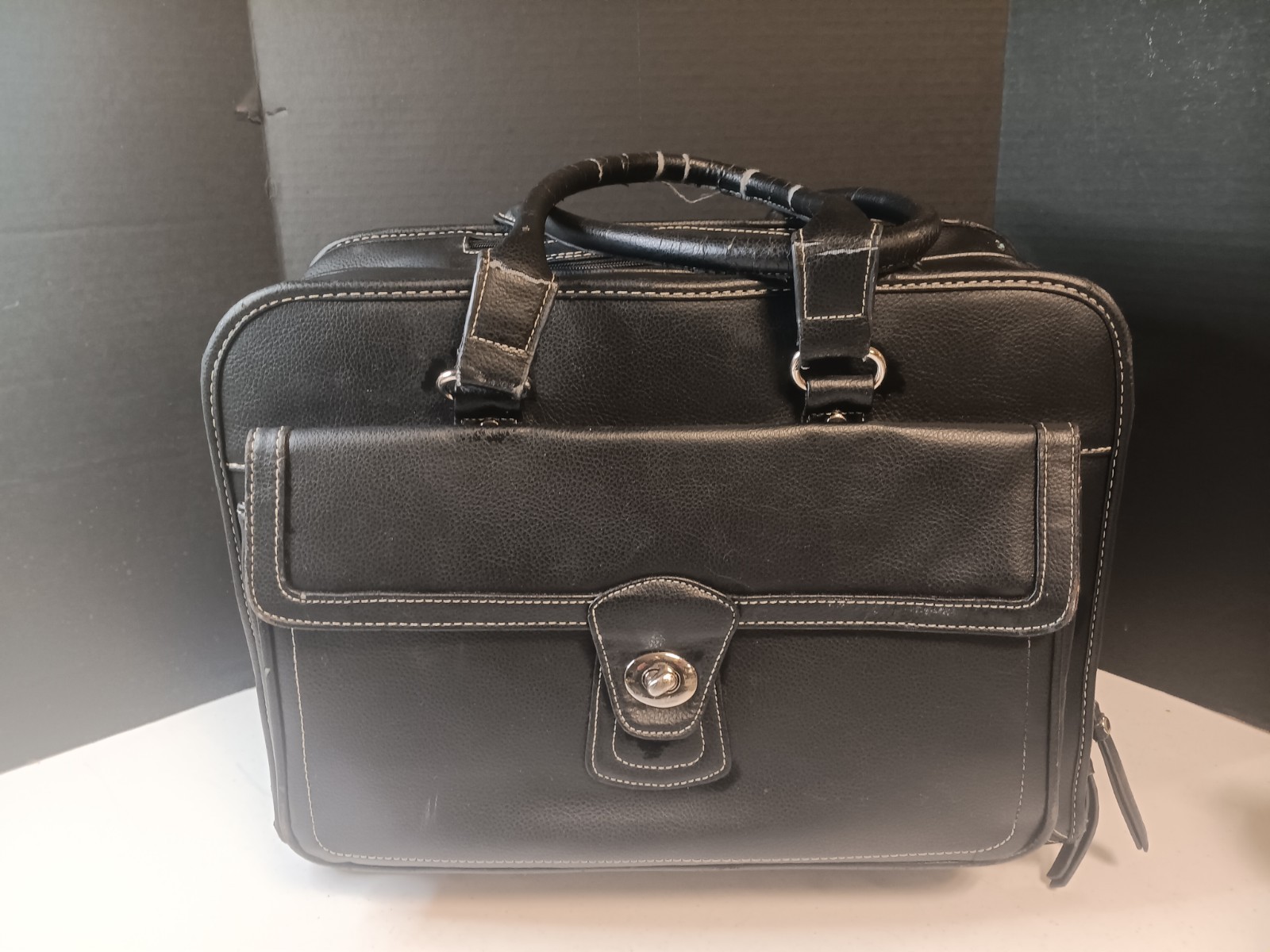 Samsonite Heritage Travelware Wheeled Business Laptop Tote Bag Black