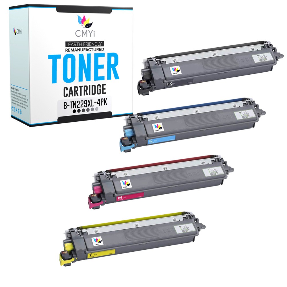 CMYi 4X Compatible TN229XL Toner Cartridges fits Brother HLL3220CDW MFC-L3720CDW