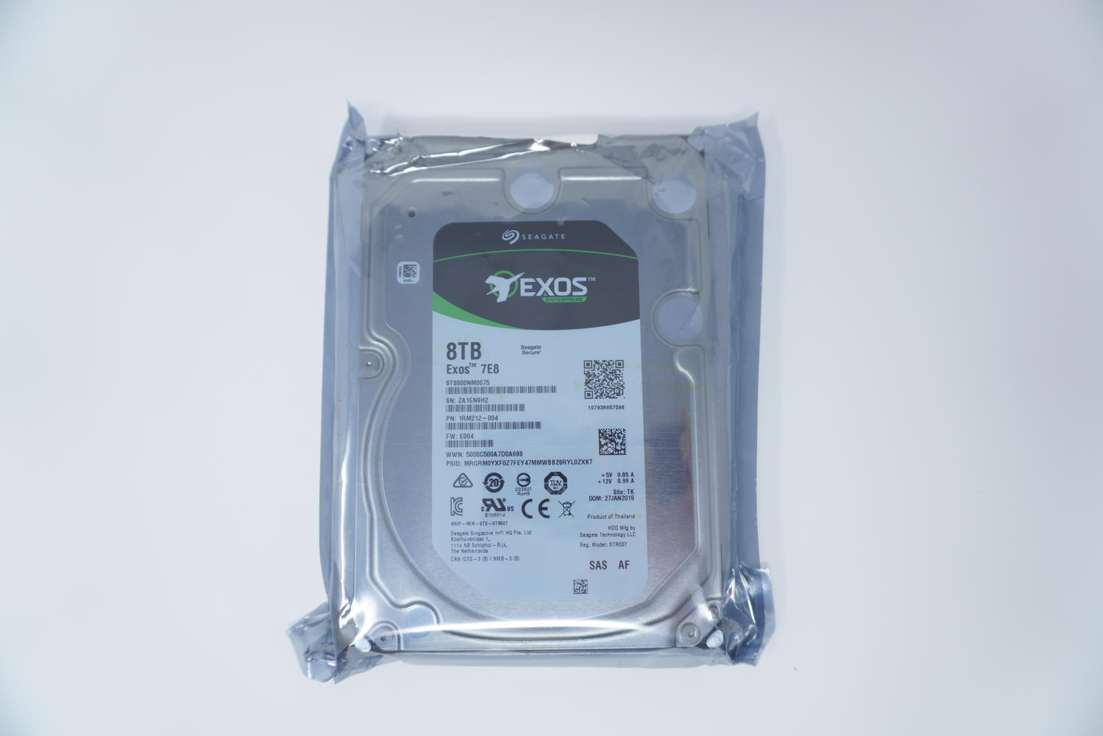 Seagate ST8000NM0075 8TB 7.2K RPM 12Gb/s 3.5" SAS SERVER Hard Drive