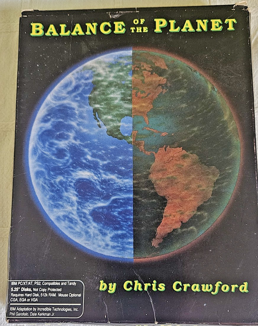 Vintage Macintosh Software Game BALANCE OF THE PLANET