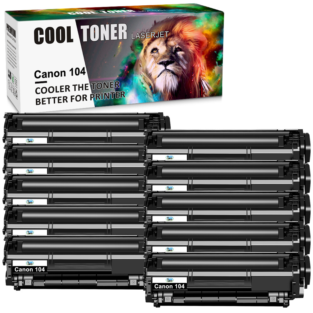 10PK Toner Cartridge for Canon 104 ImageClass MF4150 MF4350d MF4370dn D420 D480